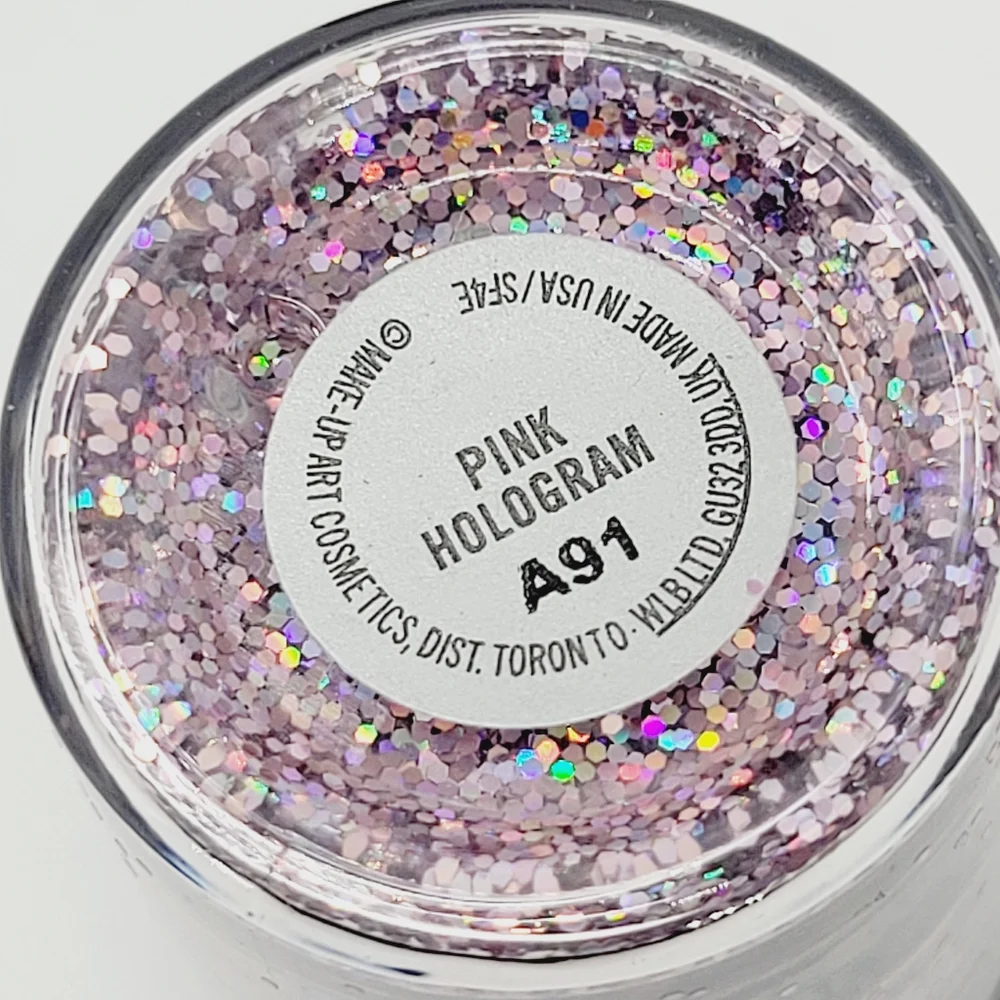 Mac Glitter Pink Hologram Brand New In Box Full Size Iridescent Pink Glitter